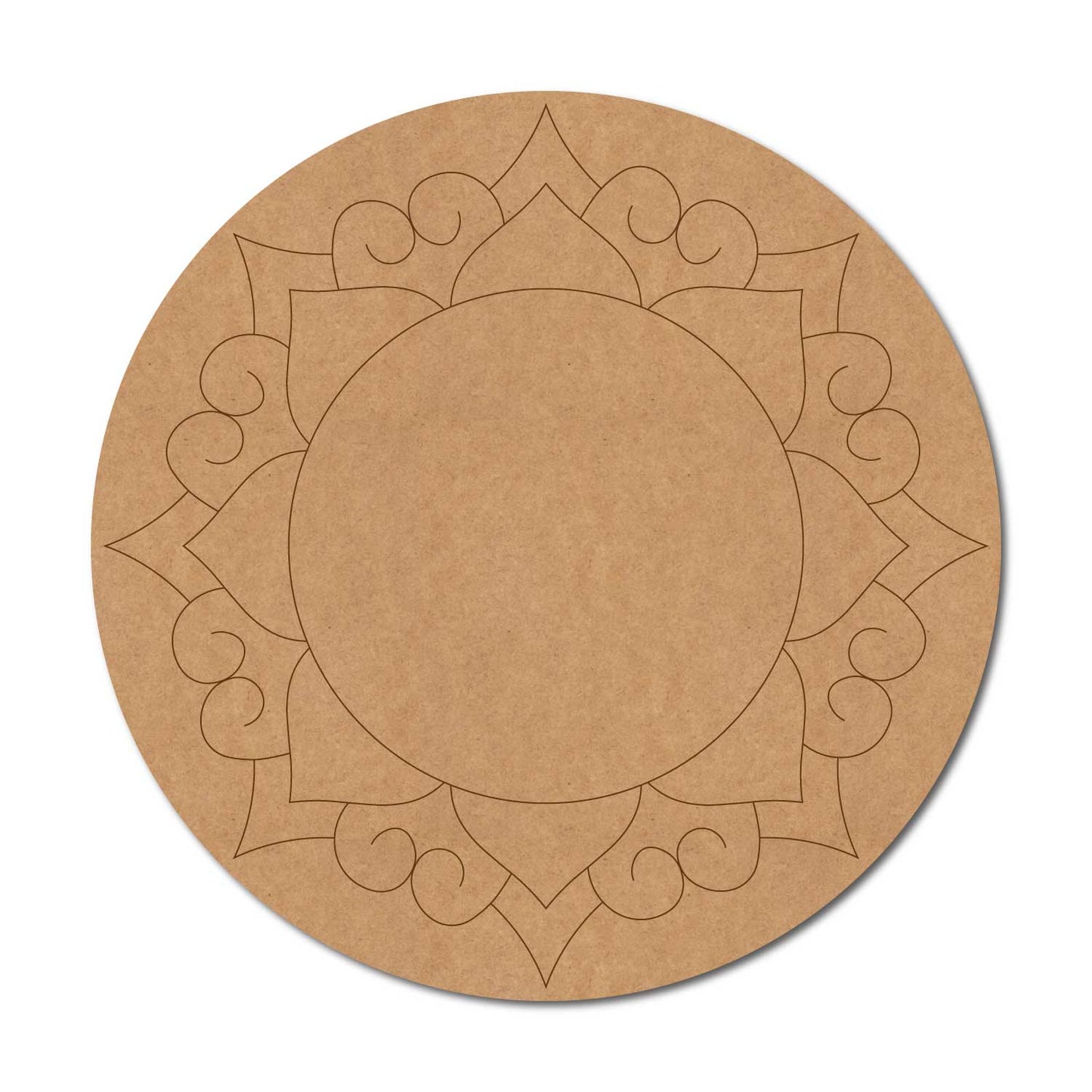 Mandala Pre Marked Round MDF Design 37