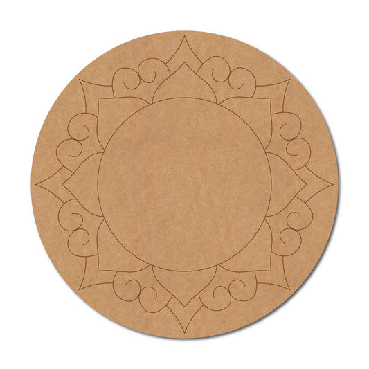 Mandala Pre Marked Round MDF Design 37