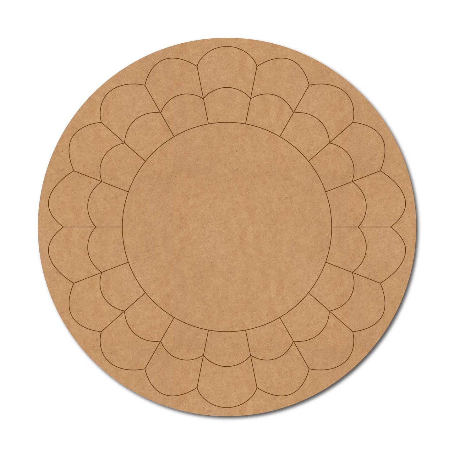 Mandala Pre Marked Round MDF Design 38