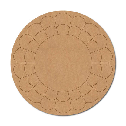 Mandala Pre Marked Round MDF Design 38
