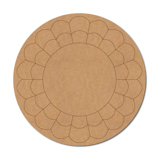 Mandala Pre Marked Round MDF Design 38