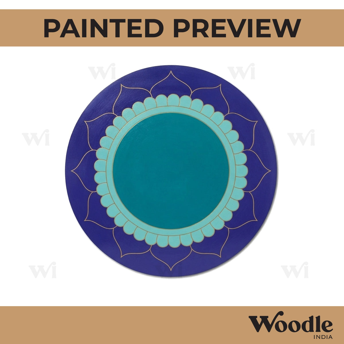 Mandala Pre Marked Round MDF Design 39