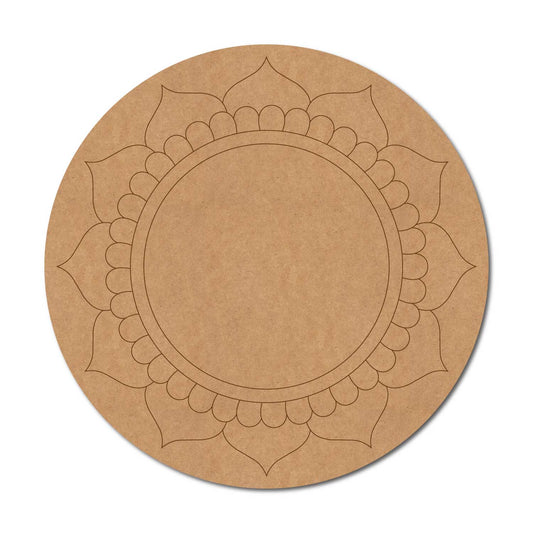Mandala Pre Marked Round MDF Design 39