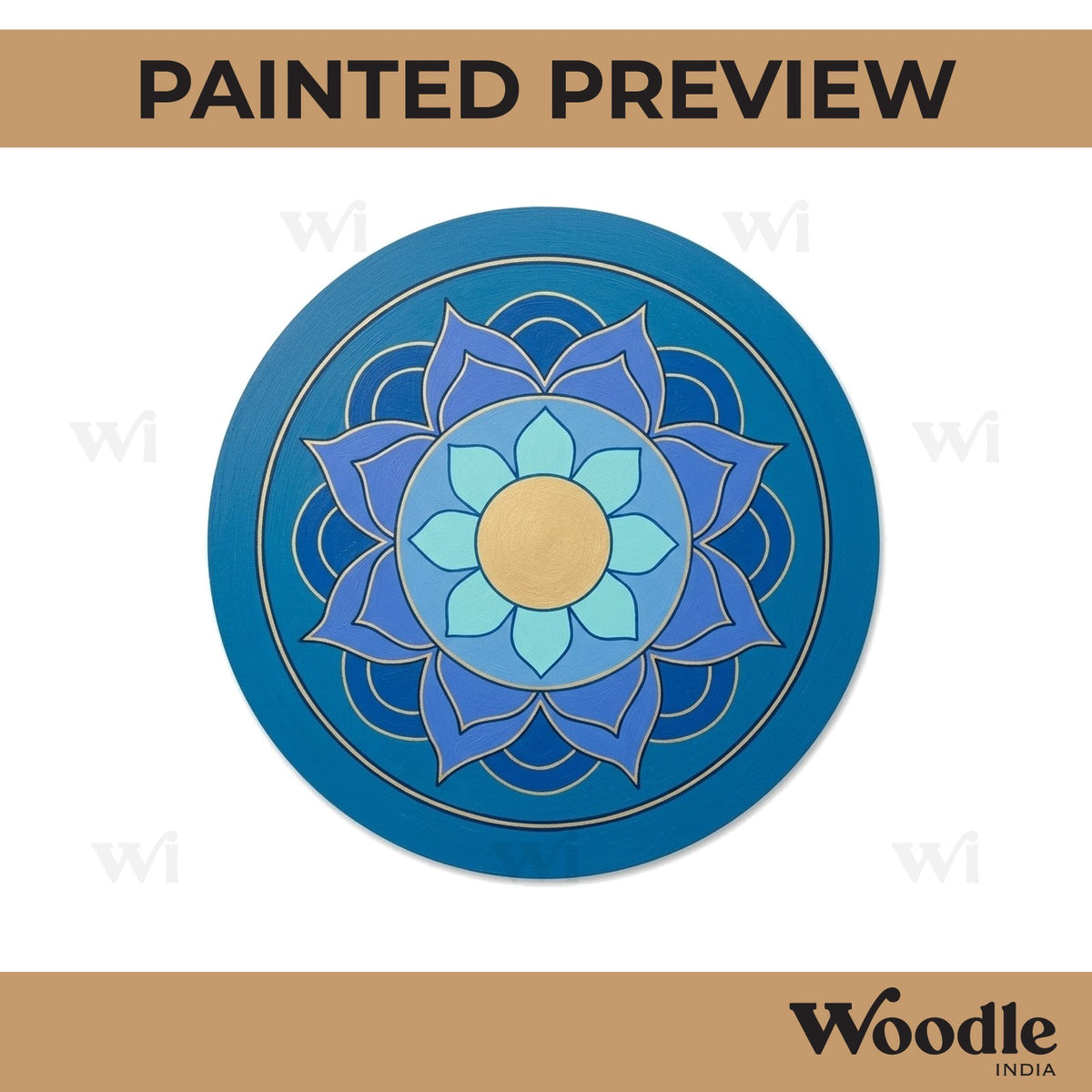 Mandala Pre Marked Round MDF Design 4