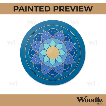 Mandala Pre Marked Round MDF Design 4