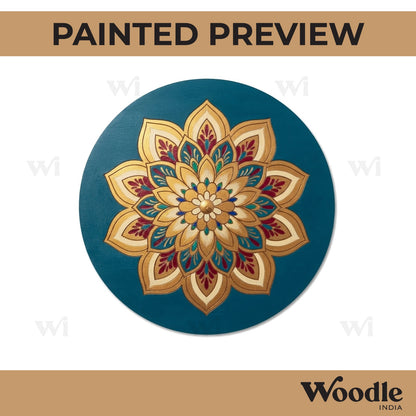 Mandala Pre Marked Round MDF Design 40