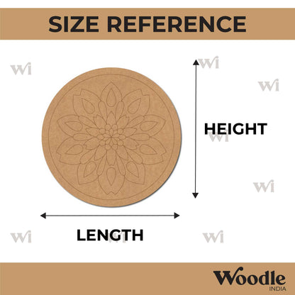 Mandala Pre Marked Round MDF Design 40