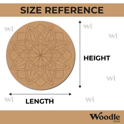 Mandala Pre Marked Round MDF Design 41