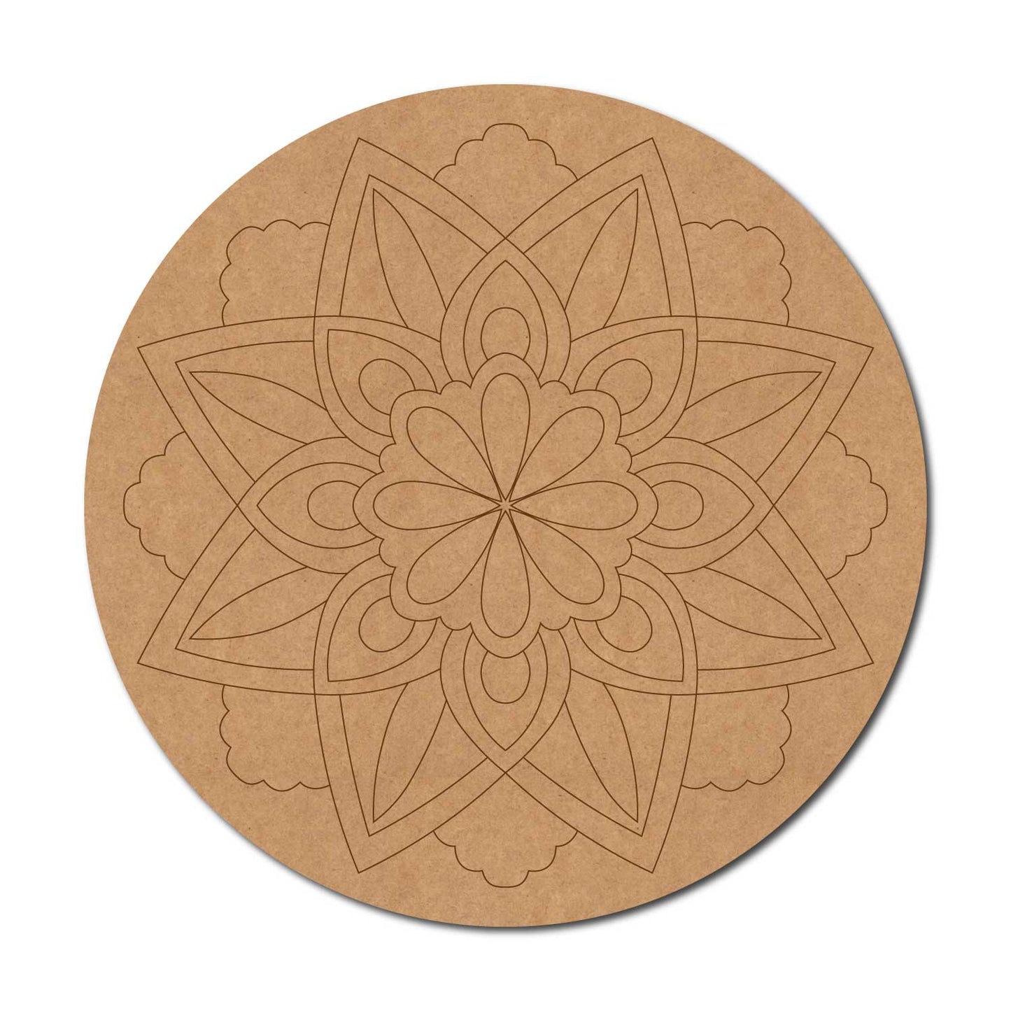 Mandala Pre Marked Round MDF Design 41