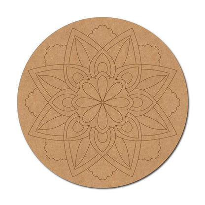 Mandala Pre Marked Round MDF Design 41