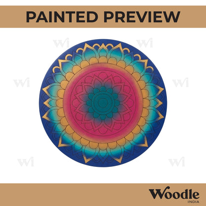 Mandala Pre Marked Round MDF Design 42