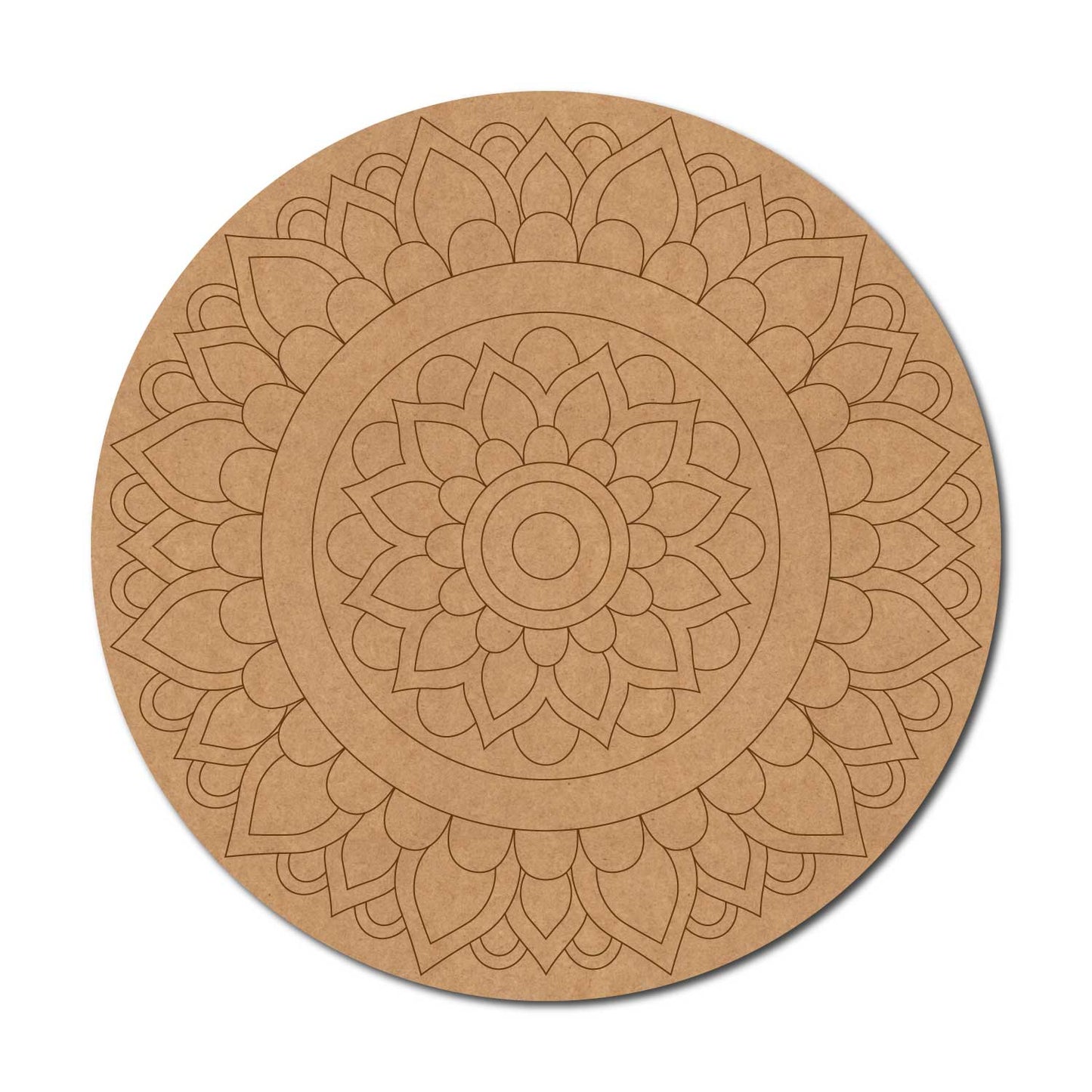Mandala Pre Marked Round MDF Design 42