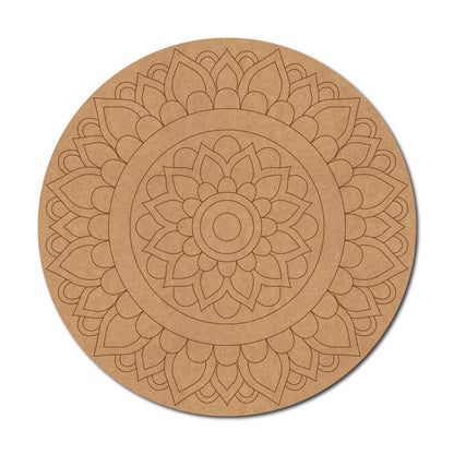 Mandala Pre Marked Round MDF Design 42