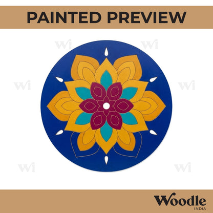 Mandala Pre Marked Round MDF Design 43