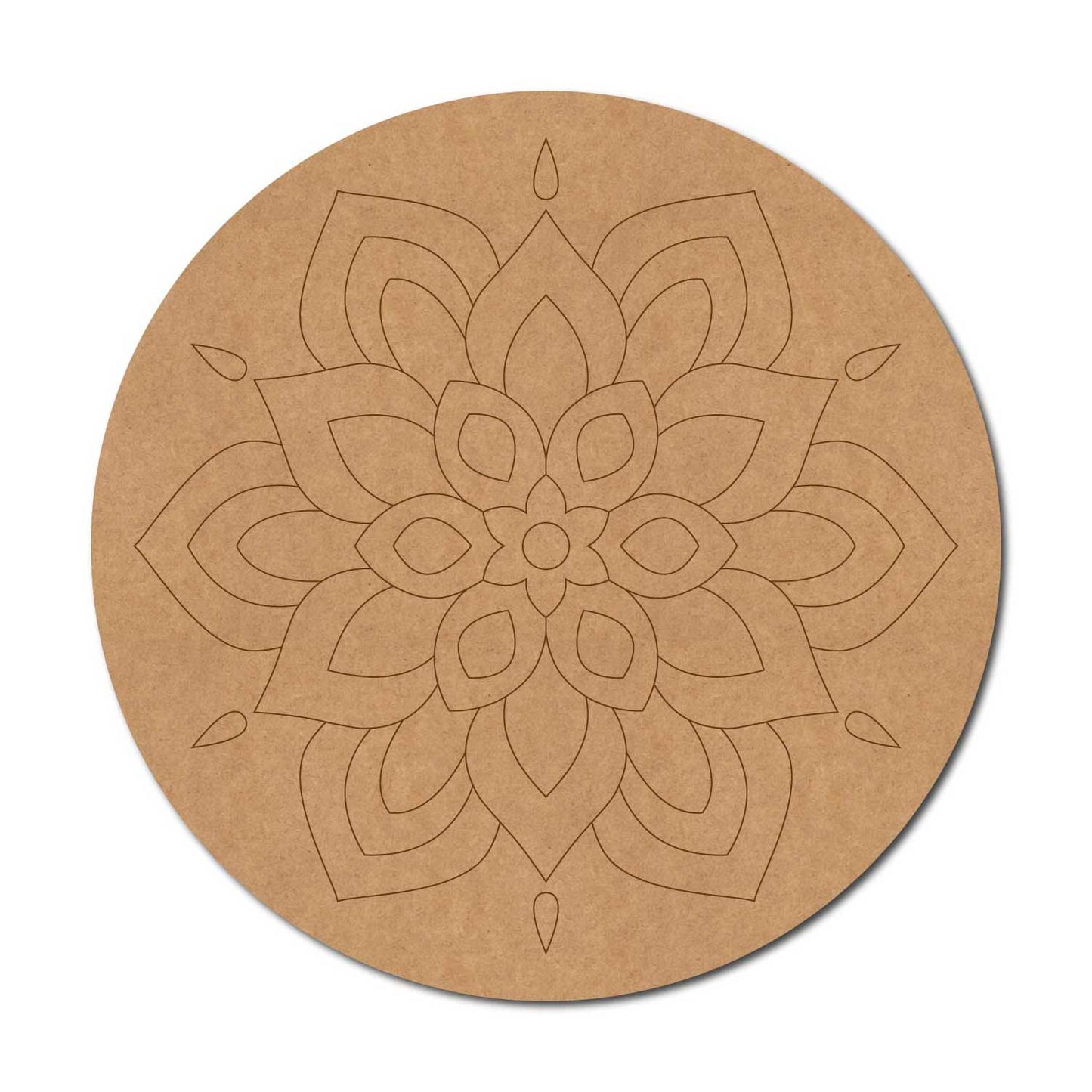 Mandala Pre Marked Round MDF Design 43
