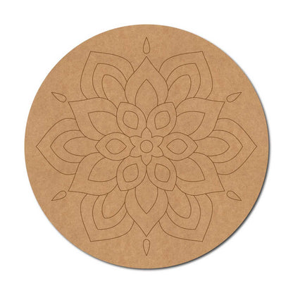 Mandala Pre Marked Round MDF Design 43