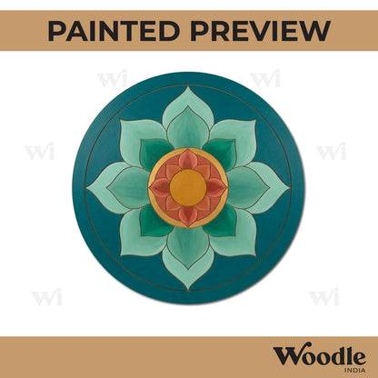 Mandala Pre Marked Round MDF Design 44