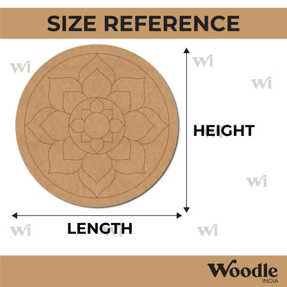 Mandala Pre Marked Round MDF Design 44