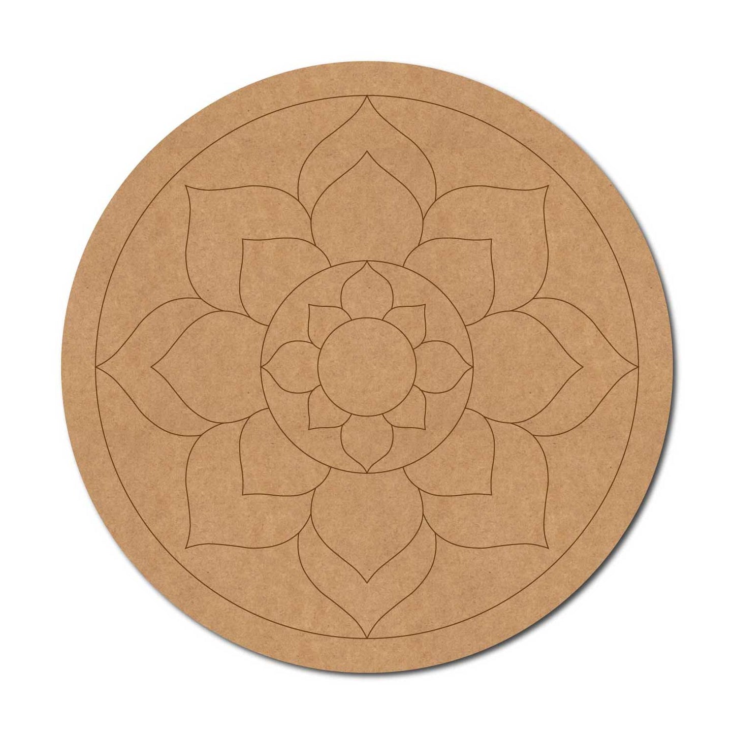 Mandala Pre Marked Round MDF Design 44