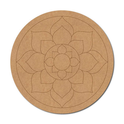 Mandala Pre Marked Round MDF Design 44