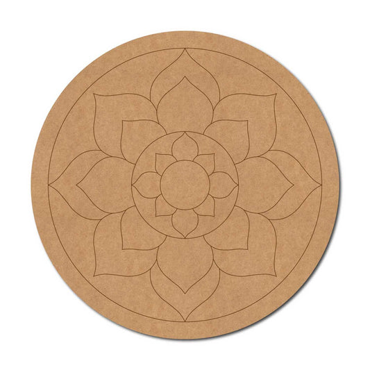 Mandala Pre Marked Round MDF Design 44