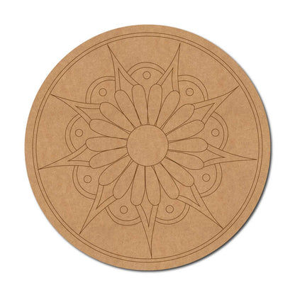 Mandala Pre Marked Round MDF Design 46