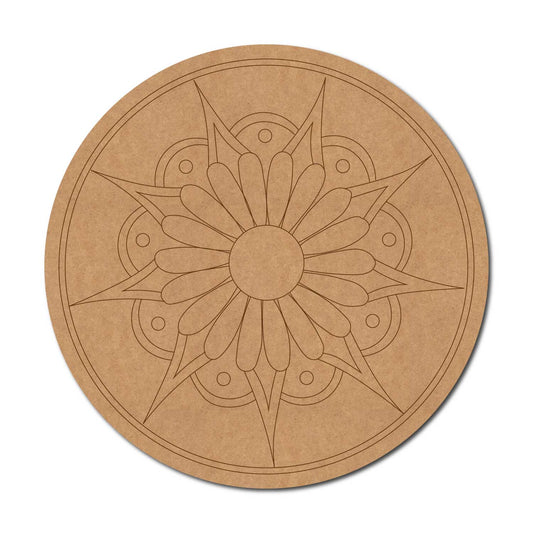 Mandala Pre Marked Round MDF Design 46