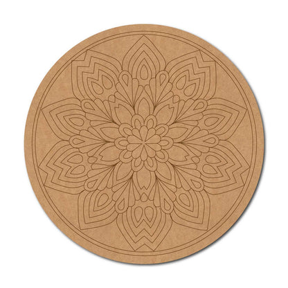 Mandala Pre Marked Round MDF Design 47
