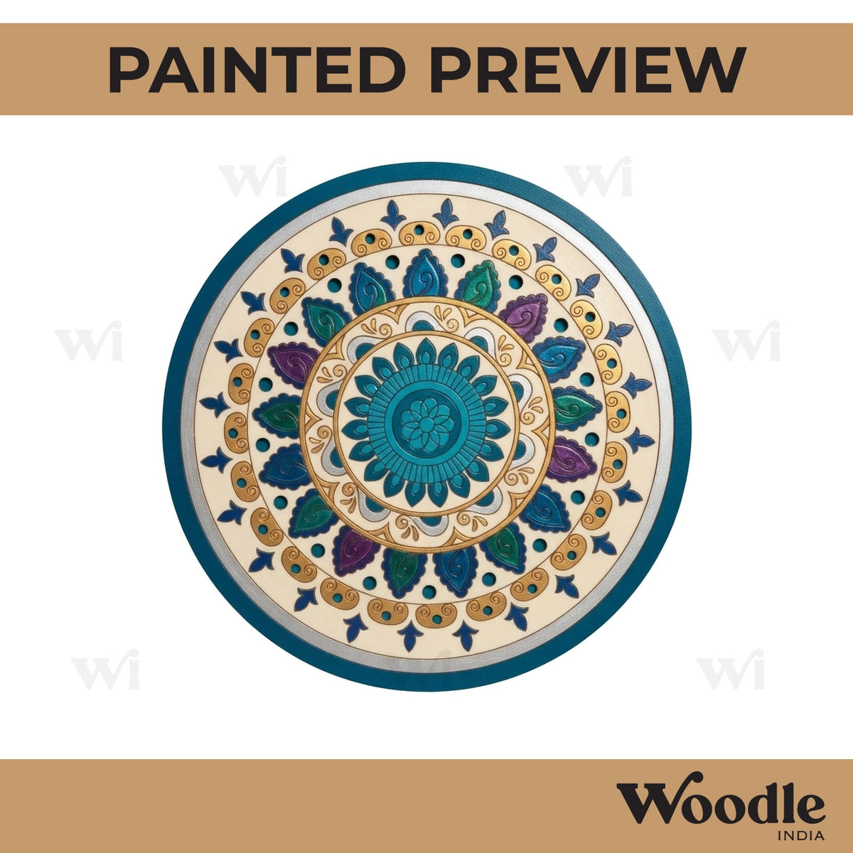 Mandala Pre Marked Round MDF Design 48