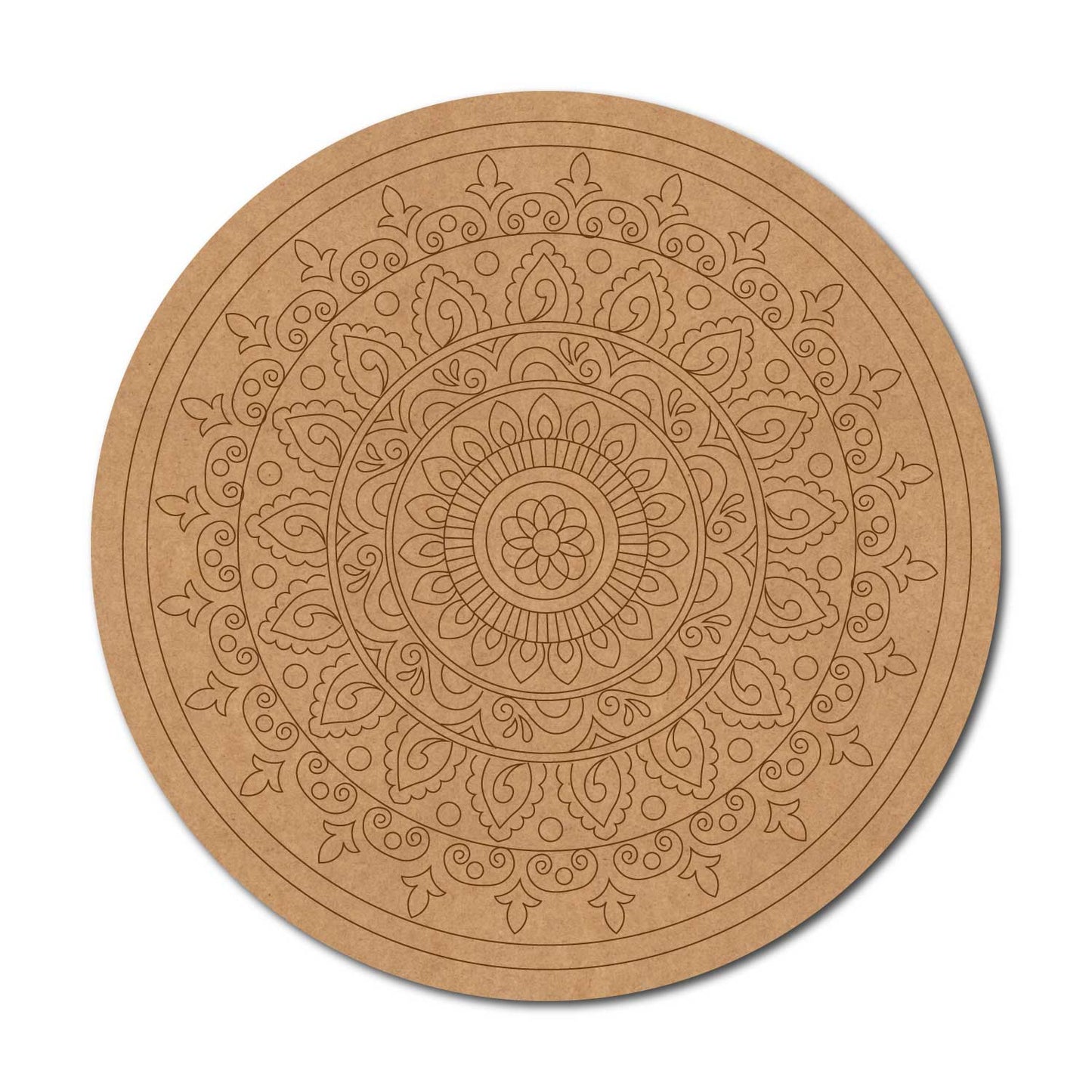 Mandala Pre Marked Round MDF Design 48