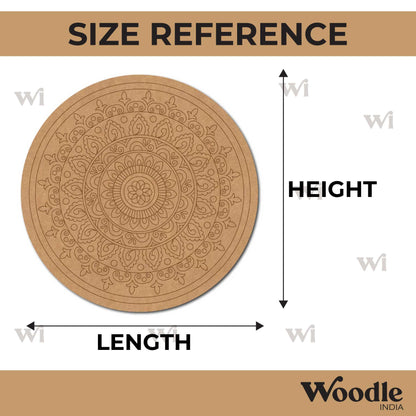 Mandala Pre Marked Round MDF Design 48