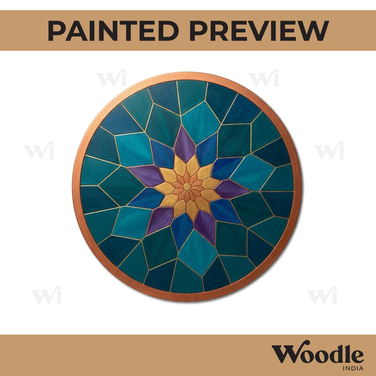 Mandala Pre Marked Round MDF Design 49