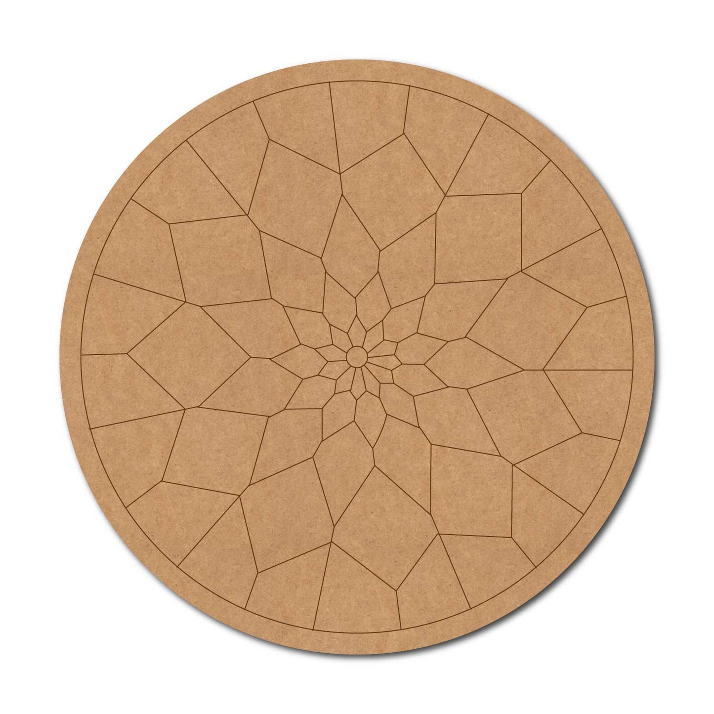 Mandala Pre Marked Round MDF Design 49