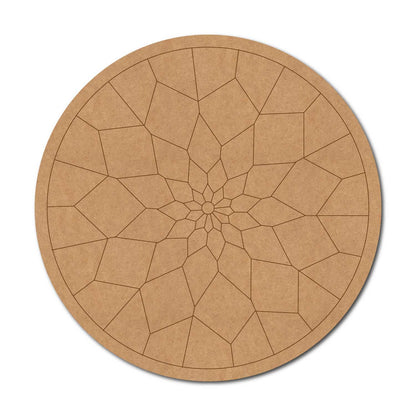 Mandala Pre Marked Round MDF Design 49