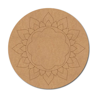 Mandala Pre Marked Round MDF Design 50
