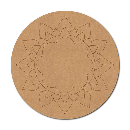 Mandala Pre Marked Round MDF Design 50