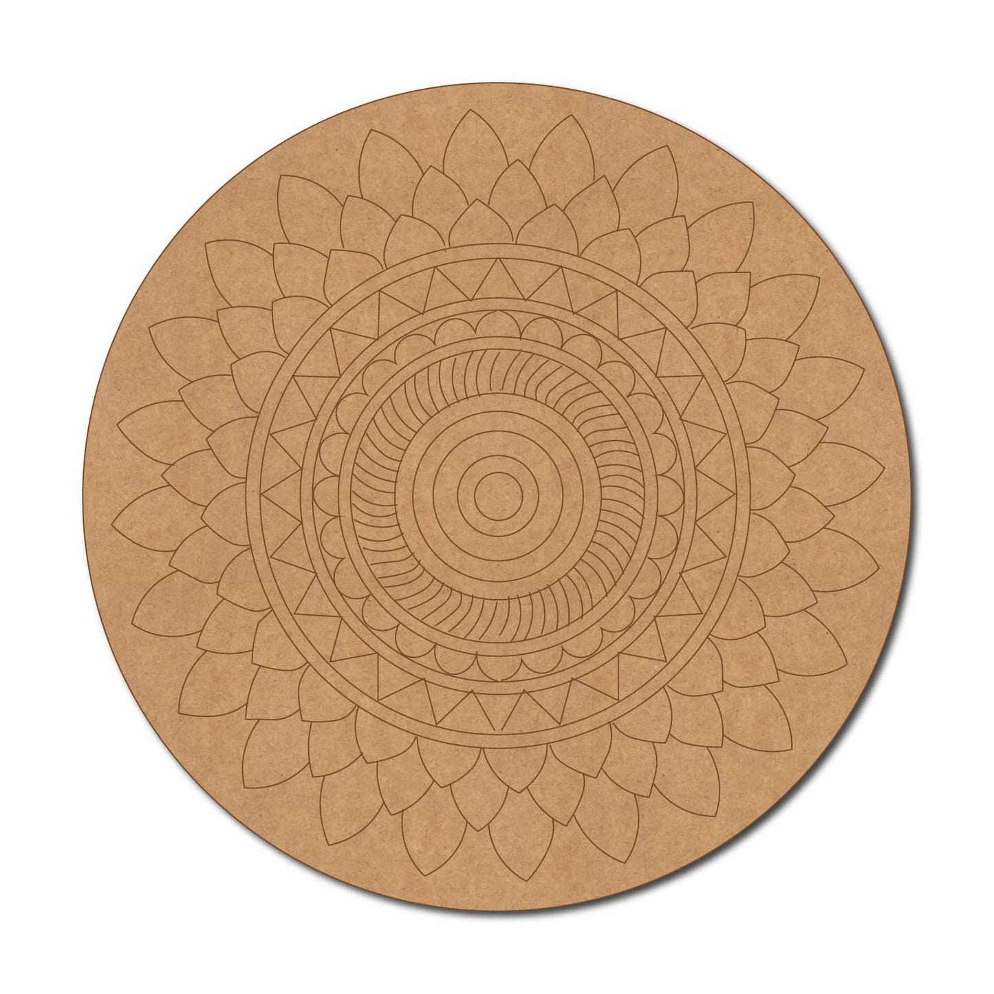 Mandala Pre Marked Round MDF Design 51