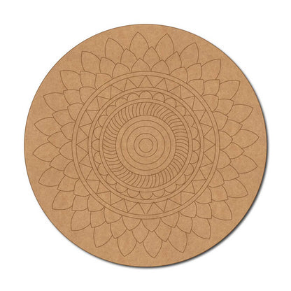 Mandala Pre Marked Round MDF Design 51