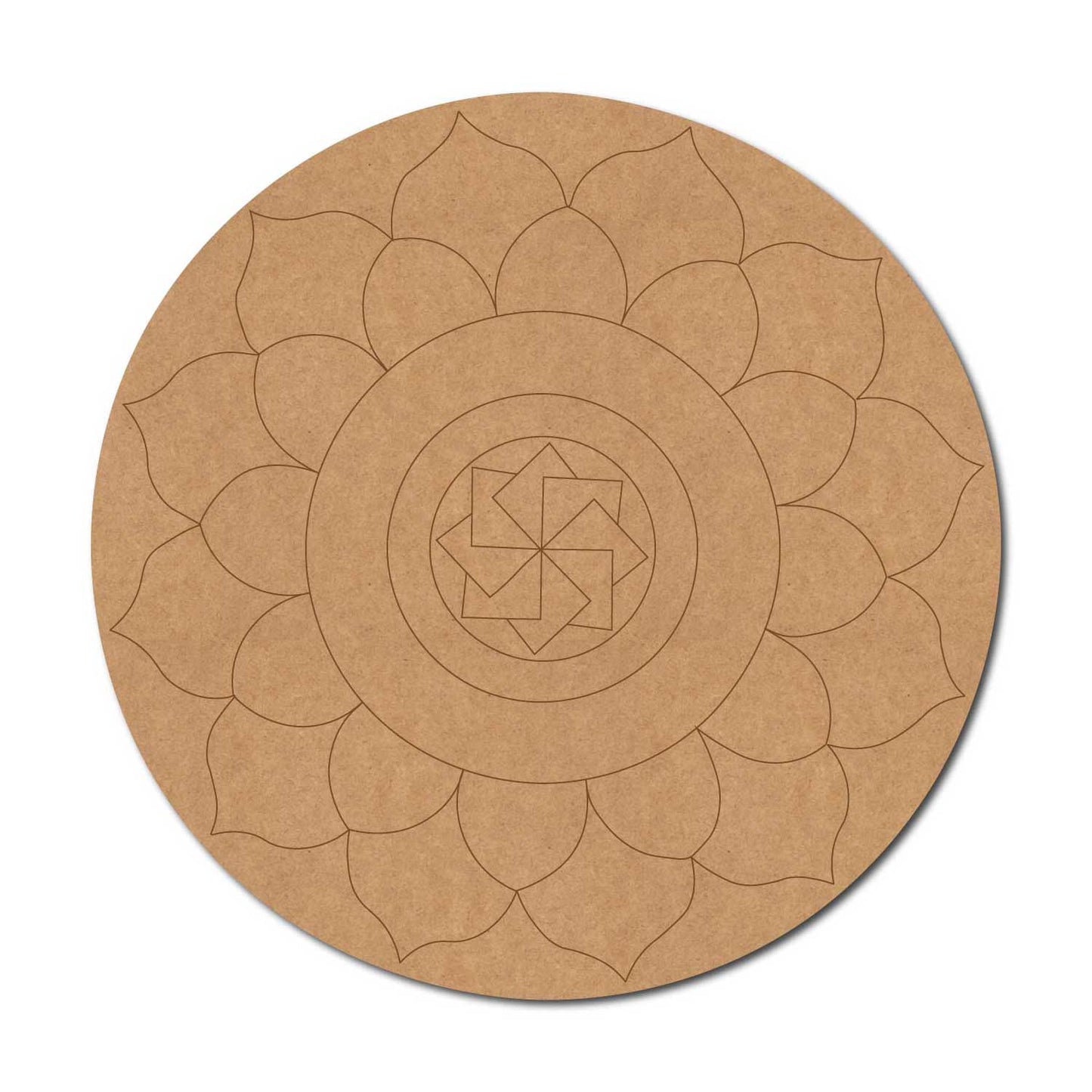 Mandala Pre Marked Round MDF Design 53