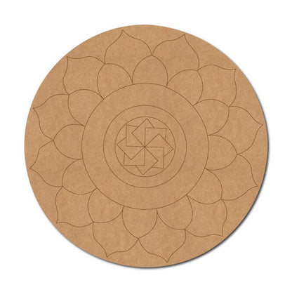 Mandala Pre Marked Round MDF Design 53