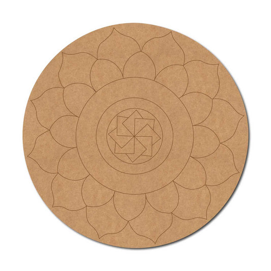 Mandala Pre Marked Round MDF Design 53