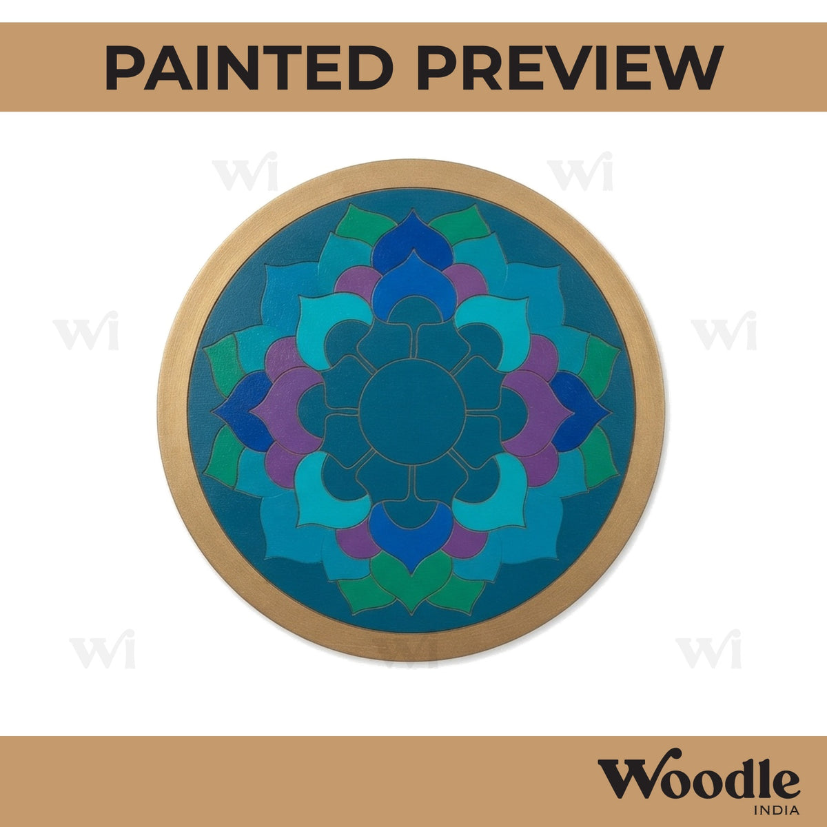 Mandala Pre Marked Round MDF Design 54