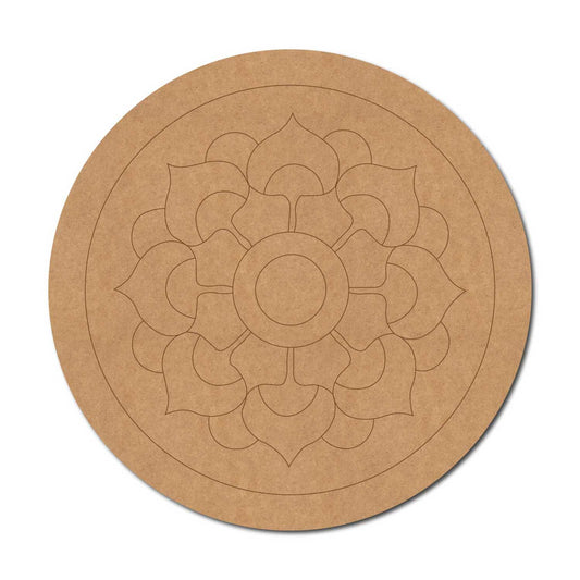 Mandala Pre Marked Round MDF Design 54