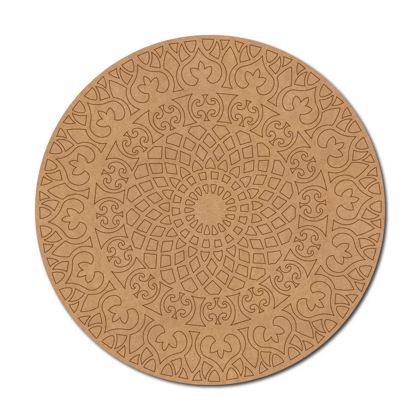 Mandala Pre Marked Round MDF Design 55