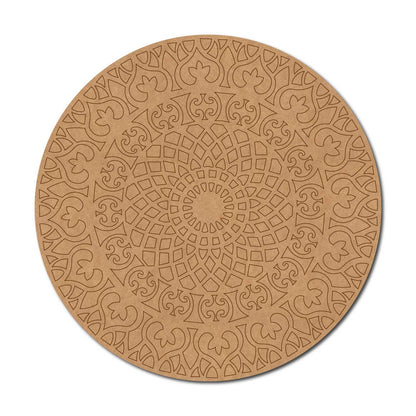 Mandala Pre Marked Round MDF Design 55