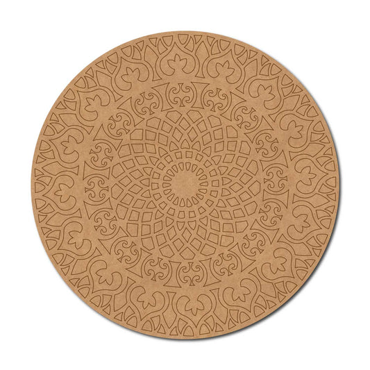 Mandala Pre Marked Round MDF Design 55