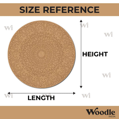 Mandala Pre Marked Round MDF Design 55