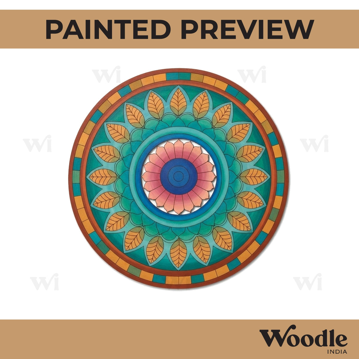 Mandala Pre Marked Round MDF Design 56