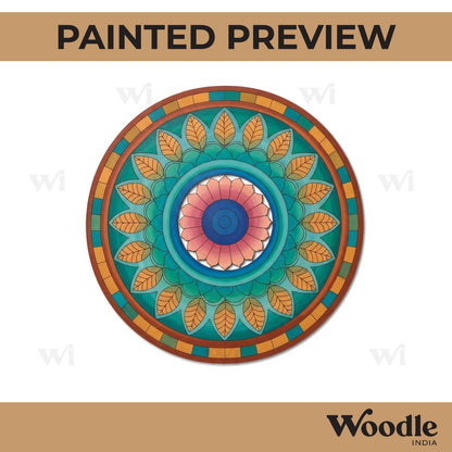 Mandala Pre Marked Round MDF Design 56