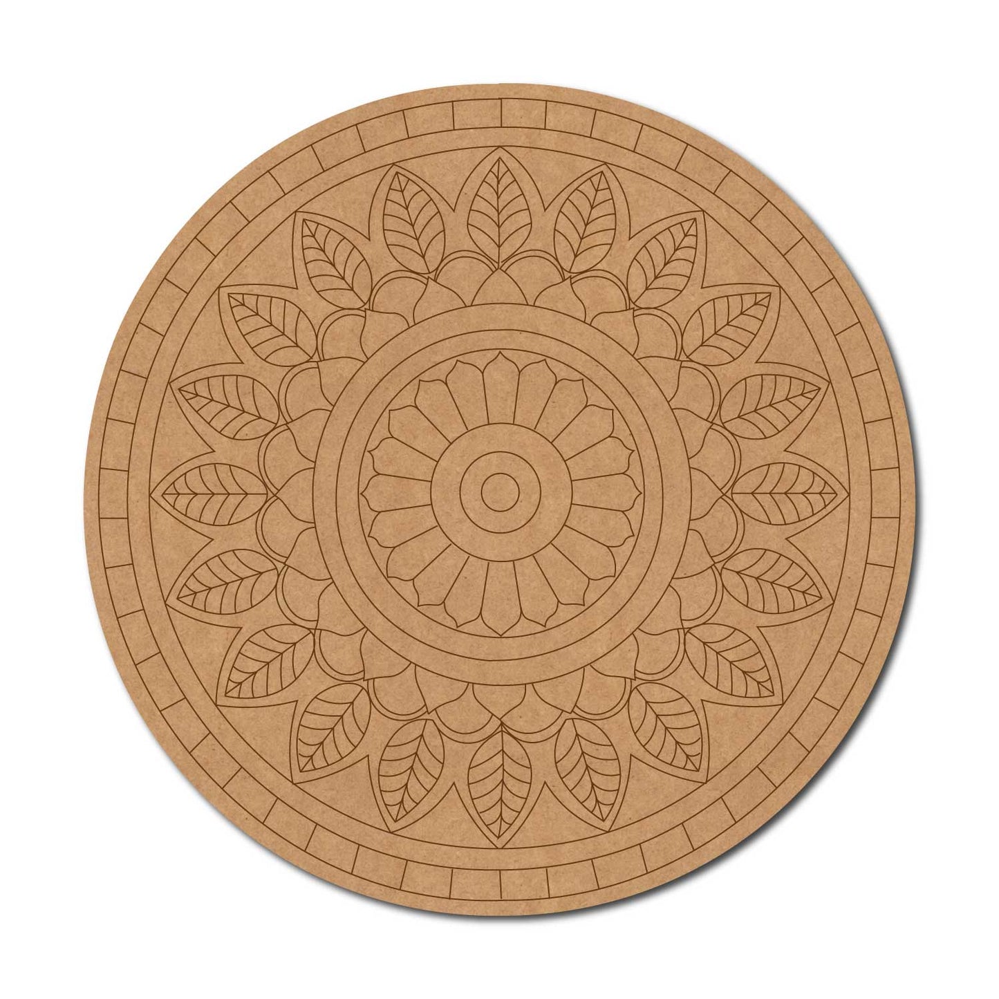 Mandala Pre Marked Round MDF Design 56
